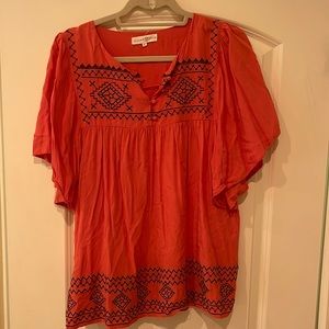 Altar’d State Orange Blouse L